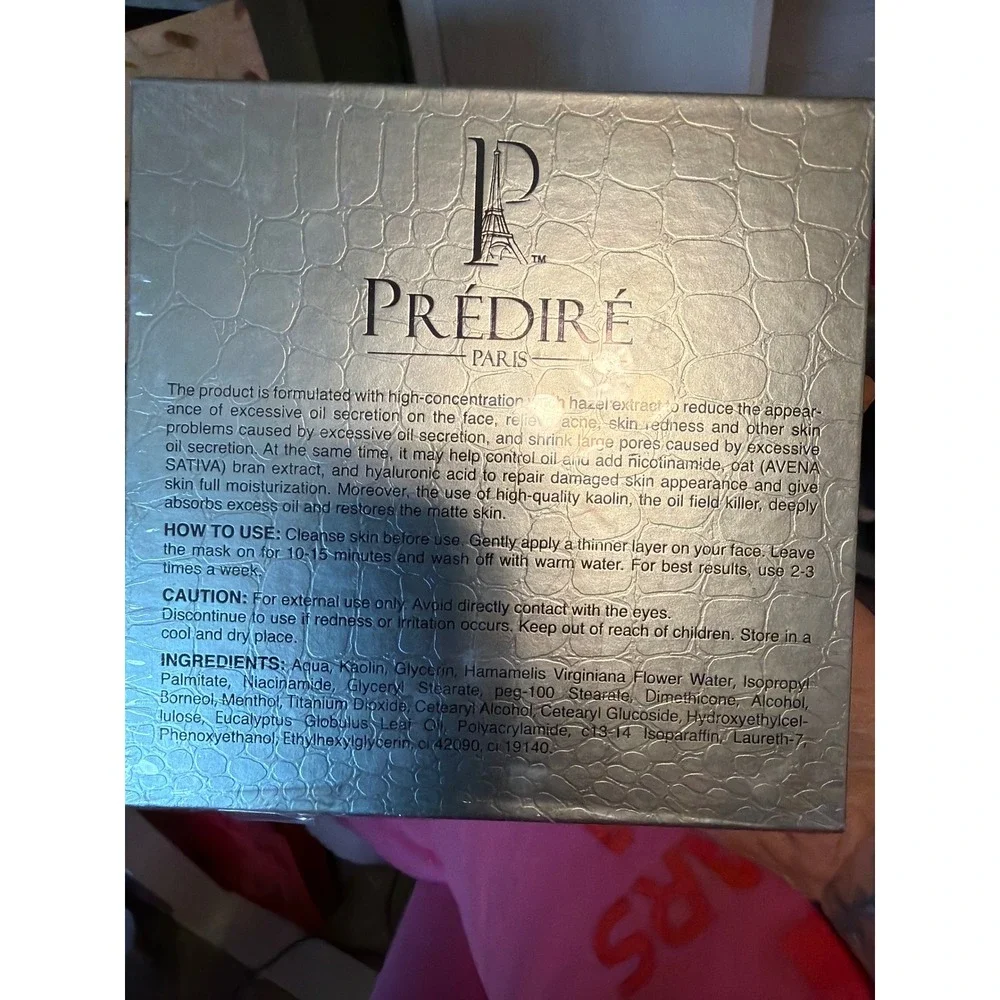 Predire Paris Oil Control Rescue Cooling Mask 50ml 1.7oz New In Box Skincare